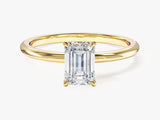Emerald Cut Solitaire Lab Grown Diamond Engagement Ring (1.00 CT)