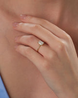 Emerald Cut Solitaire Moissanite Engagement Ring (1.50 CT)