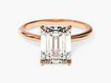 Emerald Cut Solitaire Diamond Engagement Ring (3.00 CT)