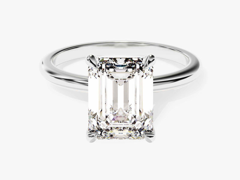 Emerald Cut Solitaire Diamond Engagement Ring (3.00 CT)