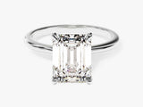 Emerald Cut Solitaire Lab Grown Diamond Engagement Ring (3.00 CT)