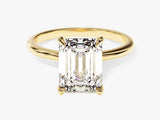 Emerald Cut Solitaire Lab Grown Diamond Engagement Ring (3.00 CT)