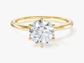 6-Prong Solitaire Round Cut Moissanite Engagement Ring (1.50 CT)