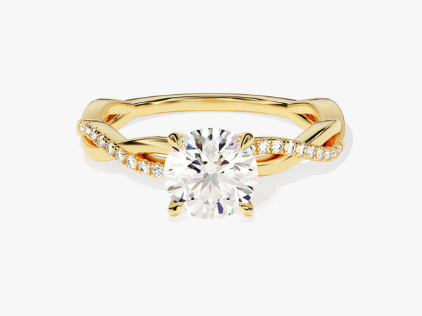 Twist Moissanite Engagement Ring (1.00 CT)