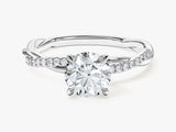 Twist Moissanite Engagement Ring (1.00 CT)