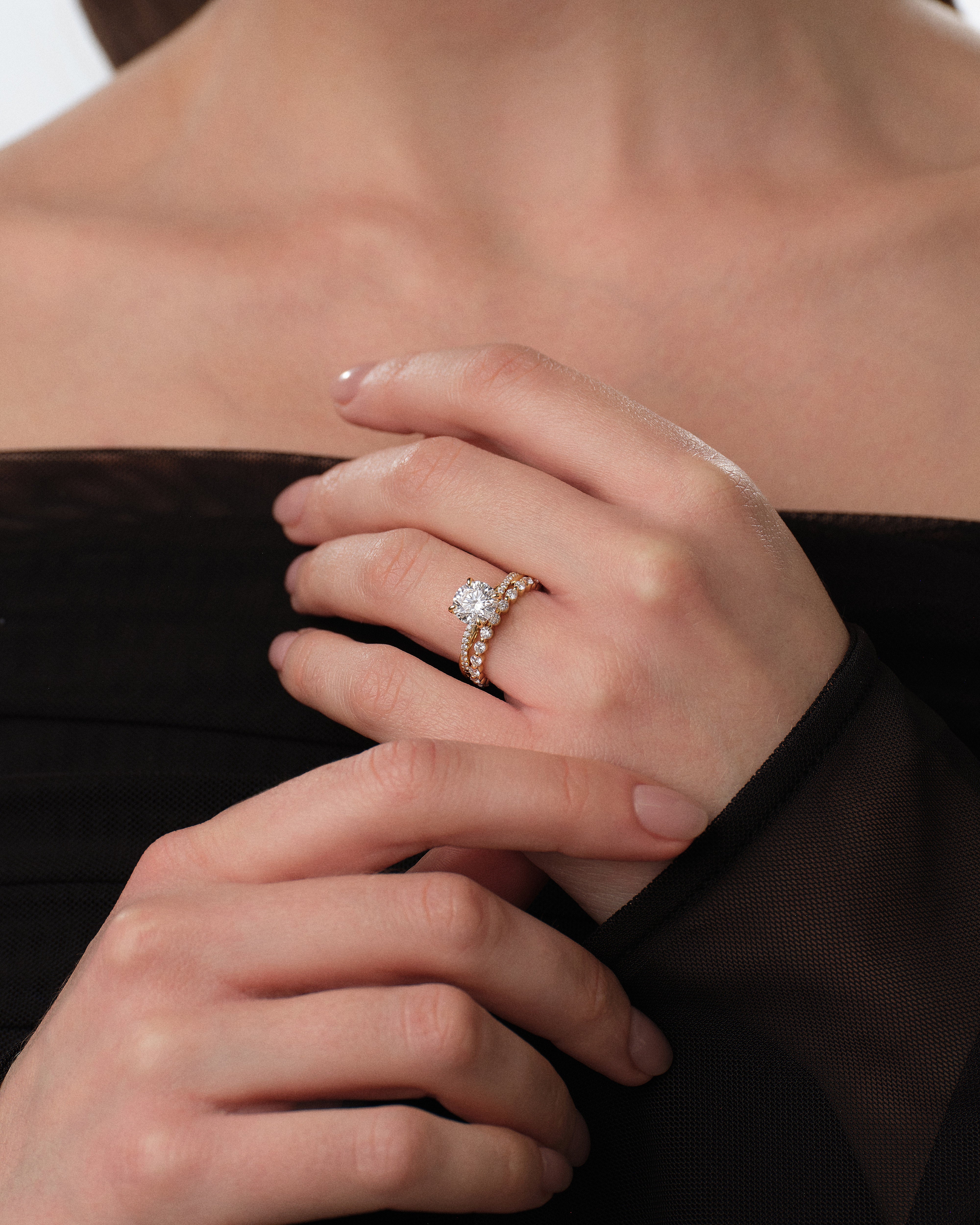 Twist Moissanite Engagement Ring (1.50 CT)