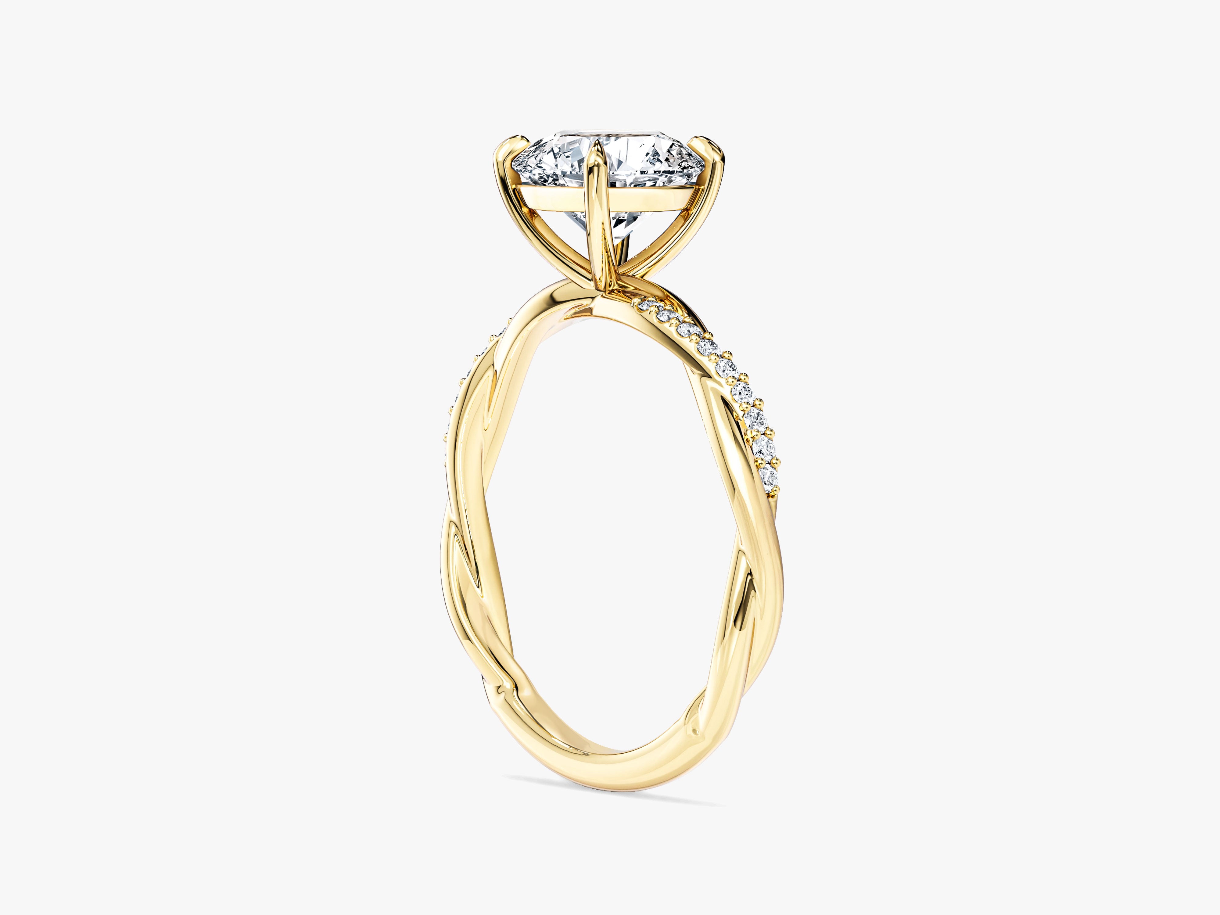 Twist Moissanite Engagement Ring (1.50 CT)