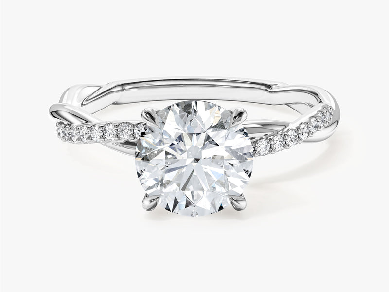 Twist Moissanite Engagement Ring (1.50 CT)