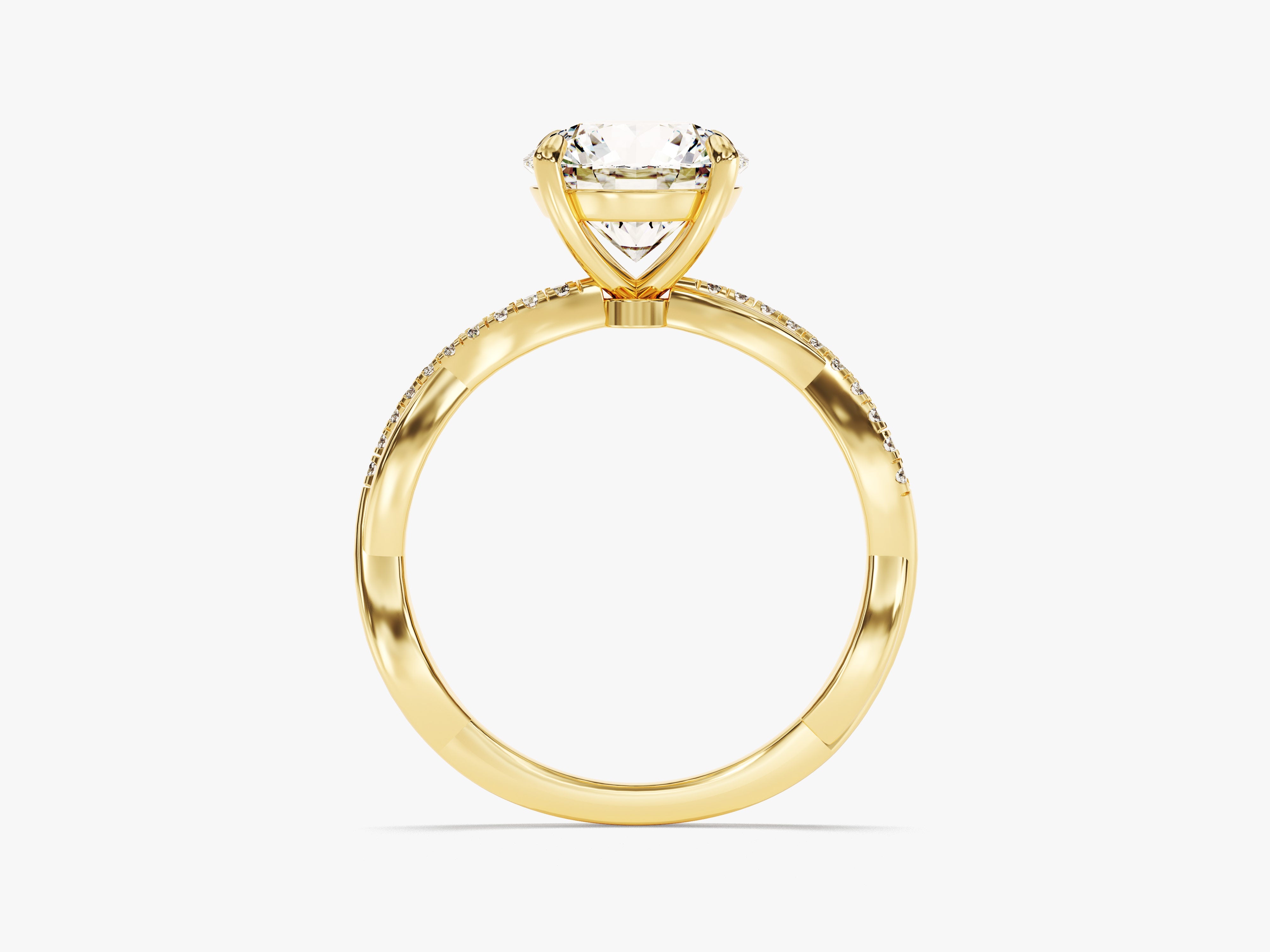 Twist Lab Grown Diamond Engagement Ring (2.00 CT)