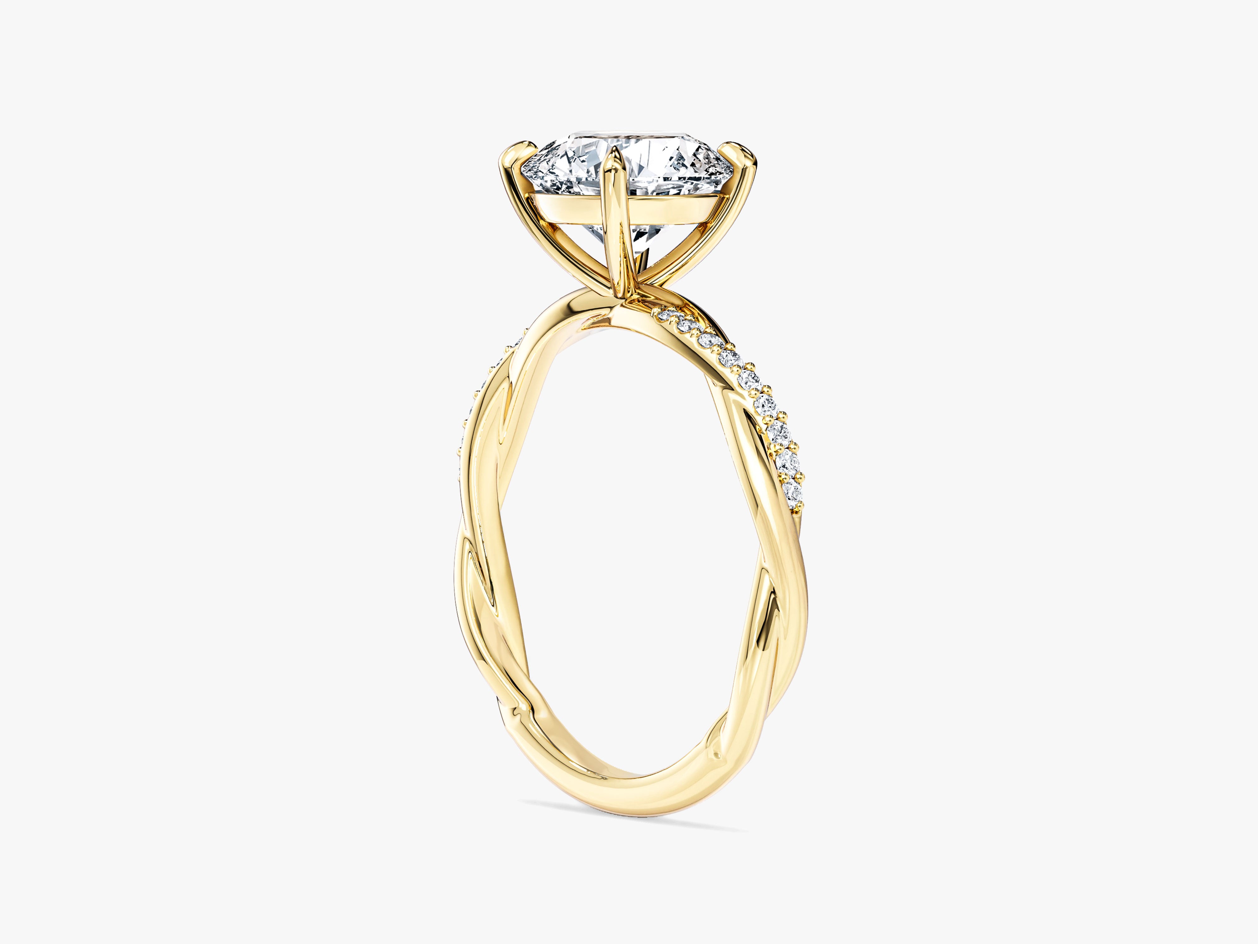 Twist Lab Grown Diamond Engagement Ring (2.00 CT)
