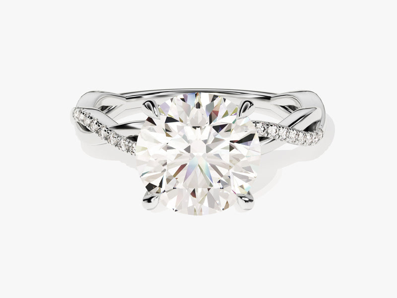 Twist Diamond Engagement Ring (3.00 CT)