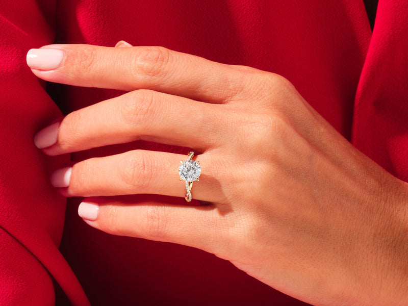 Twist Diamond Engagement Ring (3.00 CT)