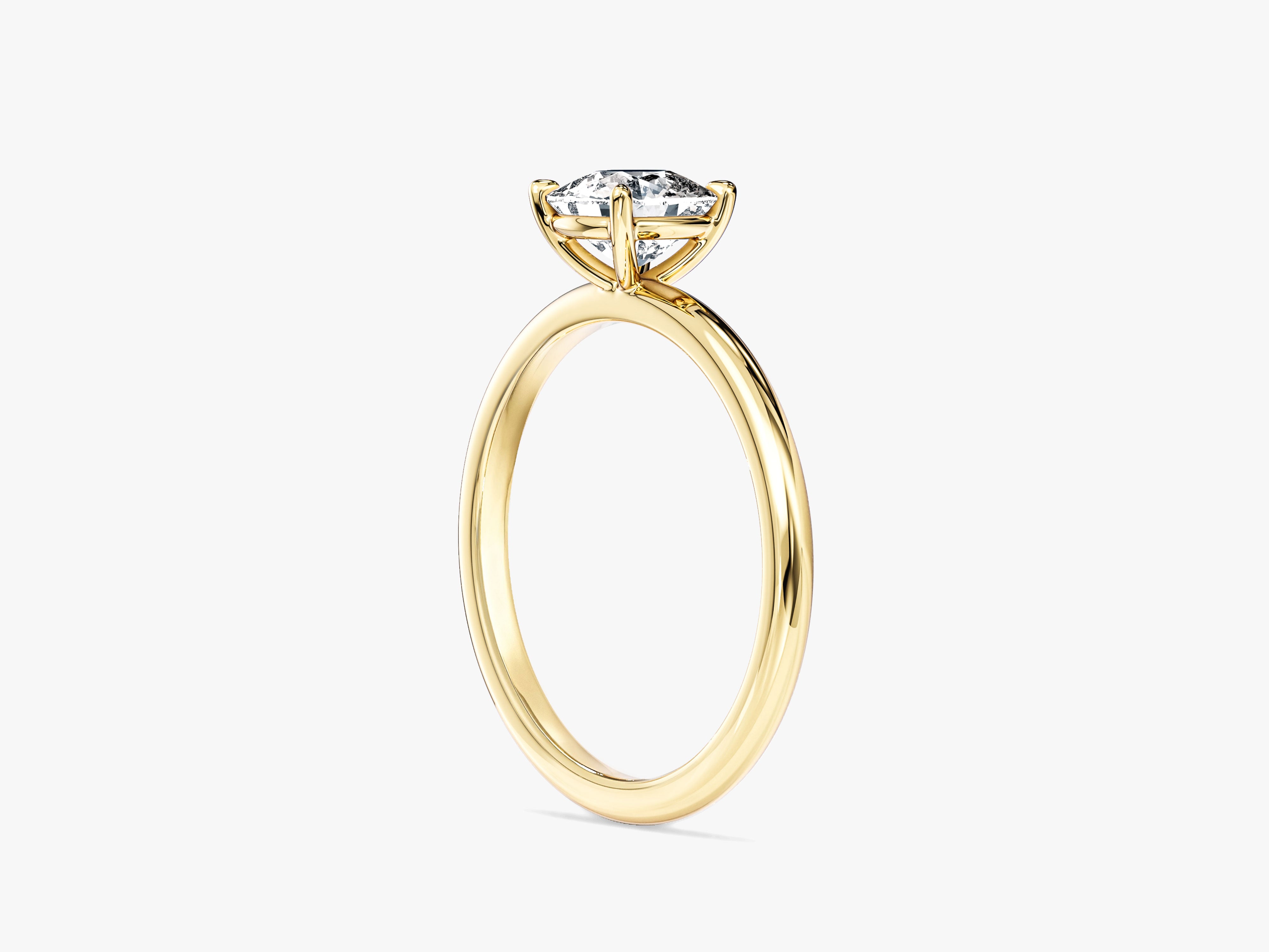 Cushion Cut Solitaire Lab Grown Diamond Engagement Ring (1.00 CT)