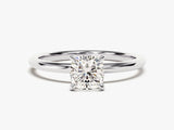 Cushion Cut Solitaire Moissanite Engagement Ring (1.00 CT)