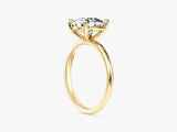 Cushion Cut Solitaire Lab Grown Diamond Engagement Ring (3.00 CT)
