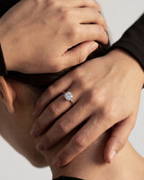 Cushion Cut Solitaire Moissanite Engagement Ring (3.00 CT)
