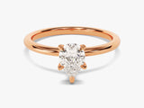 Pear Cut Solitaire Lab Grown Diamond Engagement Ring (1.00 CT)