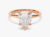 Pear Cut Solitaire Moissanite Engagement Ring (3.00 CT)