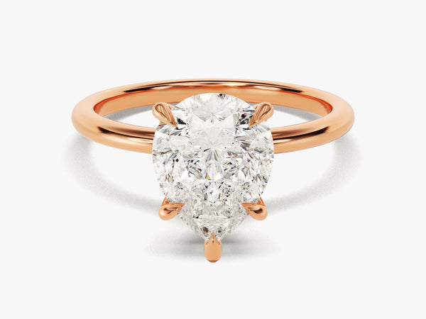 Pear Cut Solitaire Diamond Engagement Ring (3.00 CT)