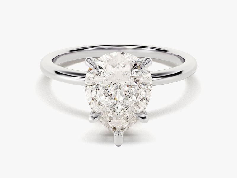 Pear Cut Solitaire Diamond Engagement Ring (3.00 CT)