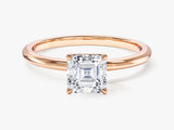 Asscher Cut Solitaire Lab Grown Diamond Engagement Ring (1.00 CT)