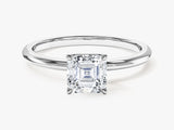 Asscher Cut Solitaire Lab Grown Diamond Engagement Ring (1.00 CT)