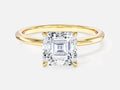 Asscher Cut Solitaire Moissanite Engagement Ring (2.00 CT)