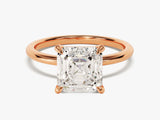 Asscher Cut Solitaire Moissanite Engagement Ring (3.00 CT)