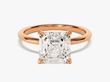 Asscher Cut Solitaire Diamond Engagement Ring (3.00 CT)