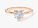 Heart Cut Solitaire Lab Grown Diamond Engagement Ring (1.00 CT)