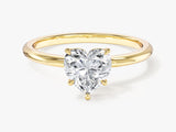 Heart Cut Solitaire Lab Grown Diamond Engagement Ring (1.00 CT)