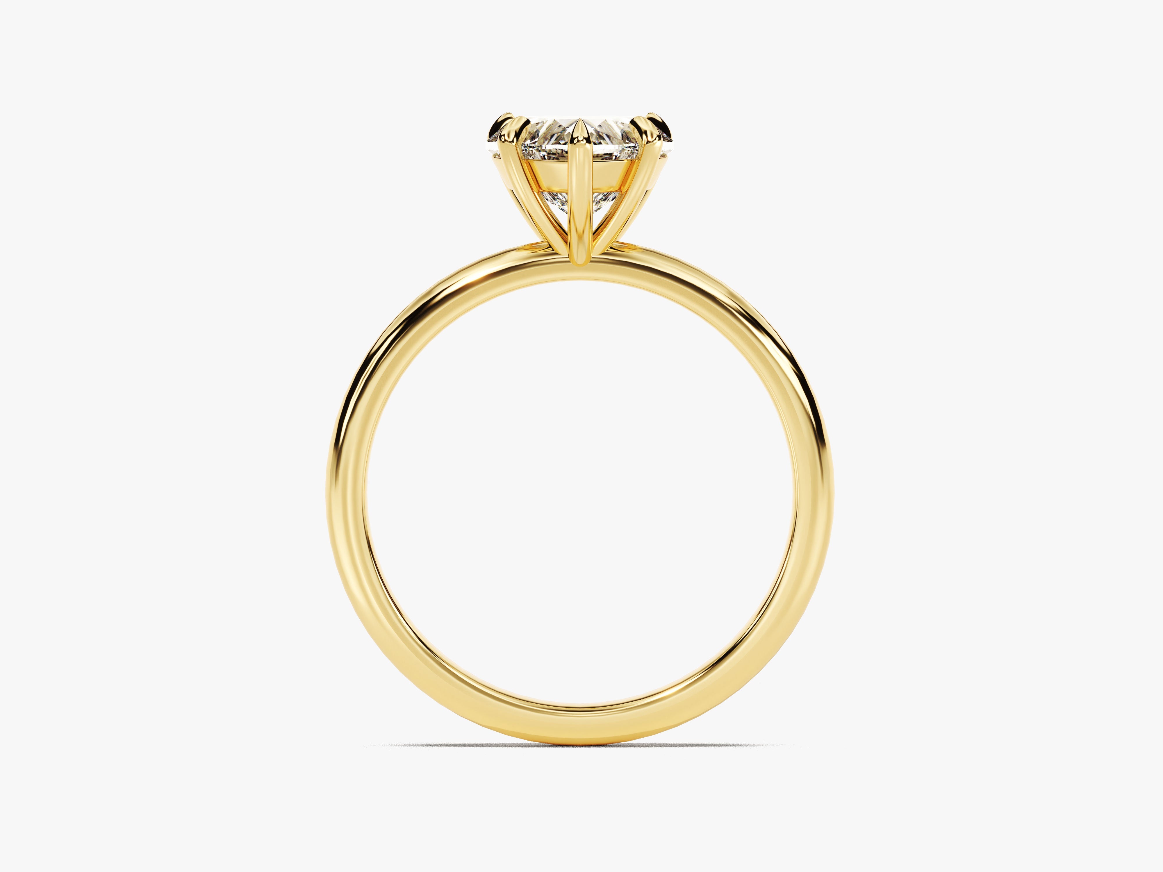 Heart Cut Solitaire Moissanite Engagement Ring (1.50 CT)