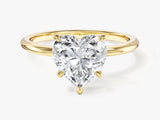 Heart Cut Solitaire Lab Grown Diamond Engagement Ring (2.00 CT)