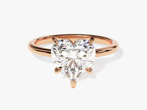 Heart Cut Solitaire Diamond Engagement Ring (3.00 CT)