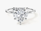Heart Cut Solitaire Lab Grown Diamond Engagement Ring (3.00 CT)