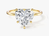 Heart Cut Solitaire Lab Grown Diamond Engagement Ring (3.00 CT)