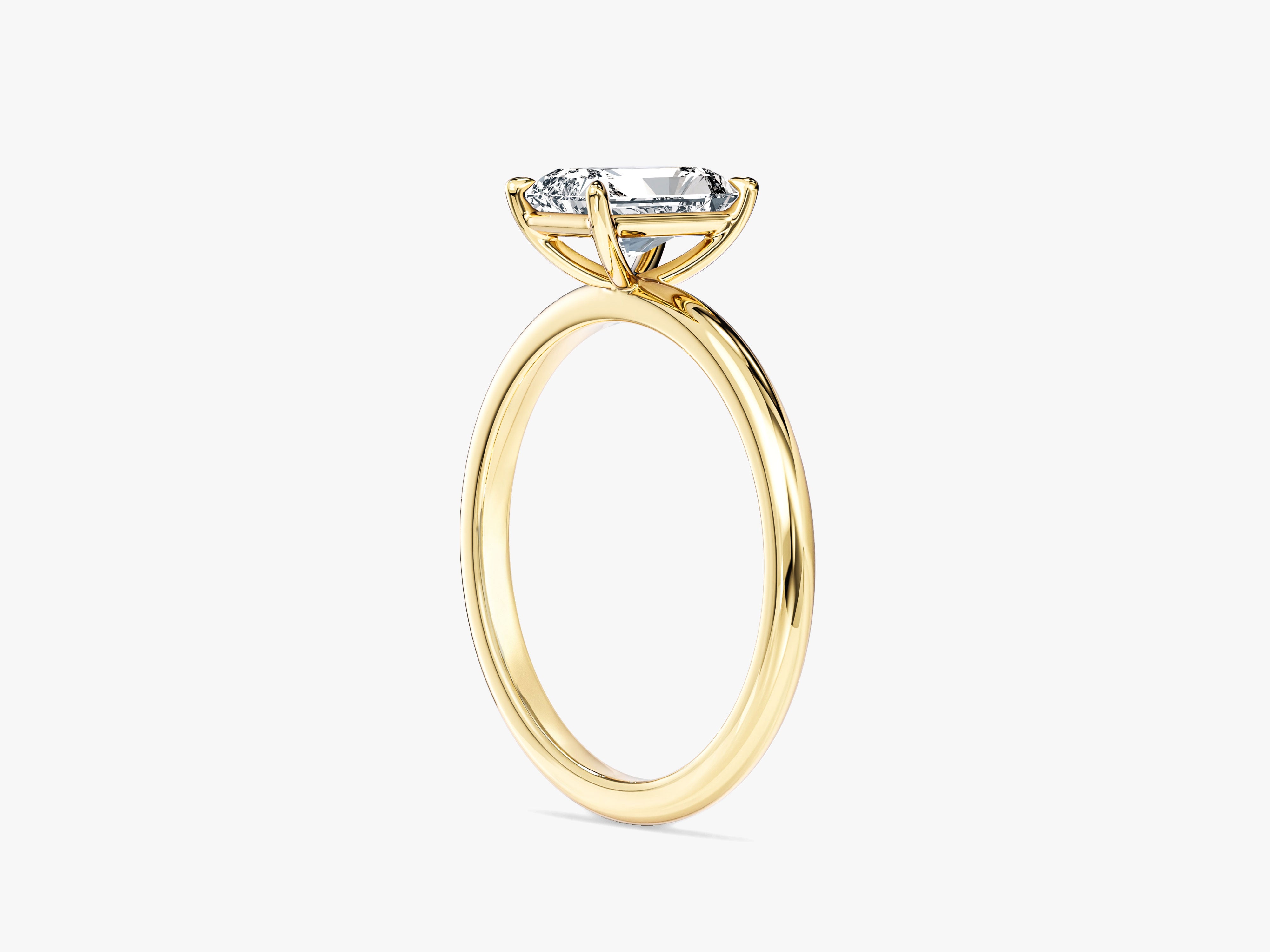 Radiant Cut Solitaire Moissanite Engagement Ring (1.00 CT)