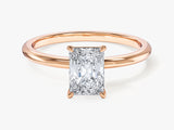 Radiant Cut Solitaire Moissanite Engagement Ring (1.00 CT)