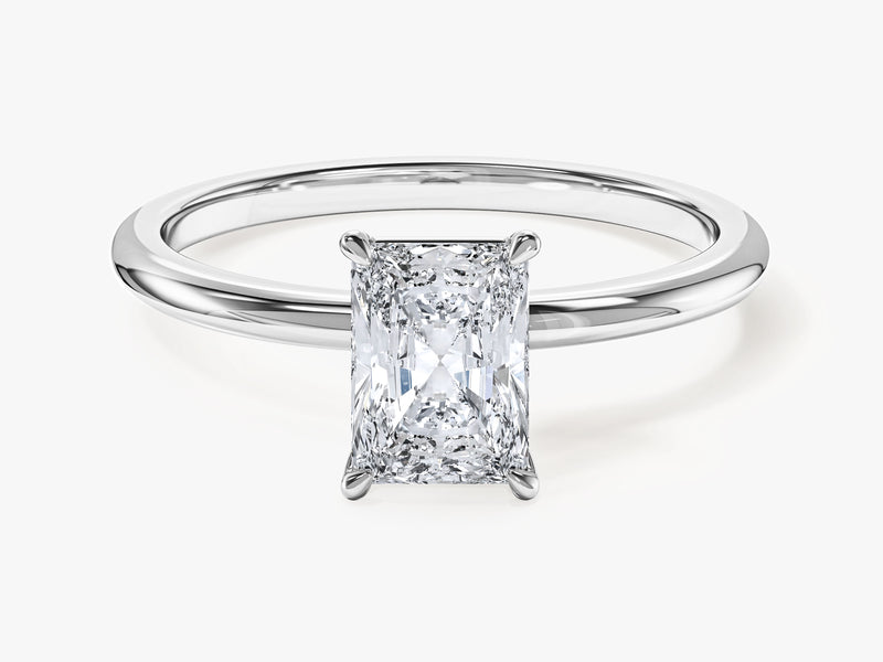 Radiant Cut Solitaire Moissanite Engagement Ring (1.00 CT)