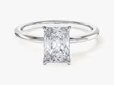 Radiant Cut Solitaire Moissanite Engagement Ring (1.50 CT)