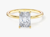 Radiant Cut Solitaire Moissanite Engagement Ring (1.50 CT)