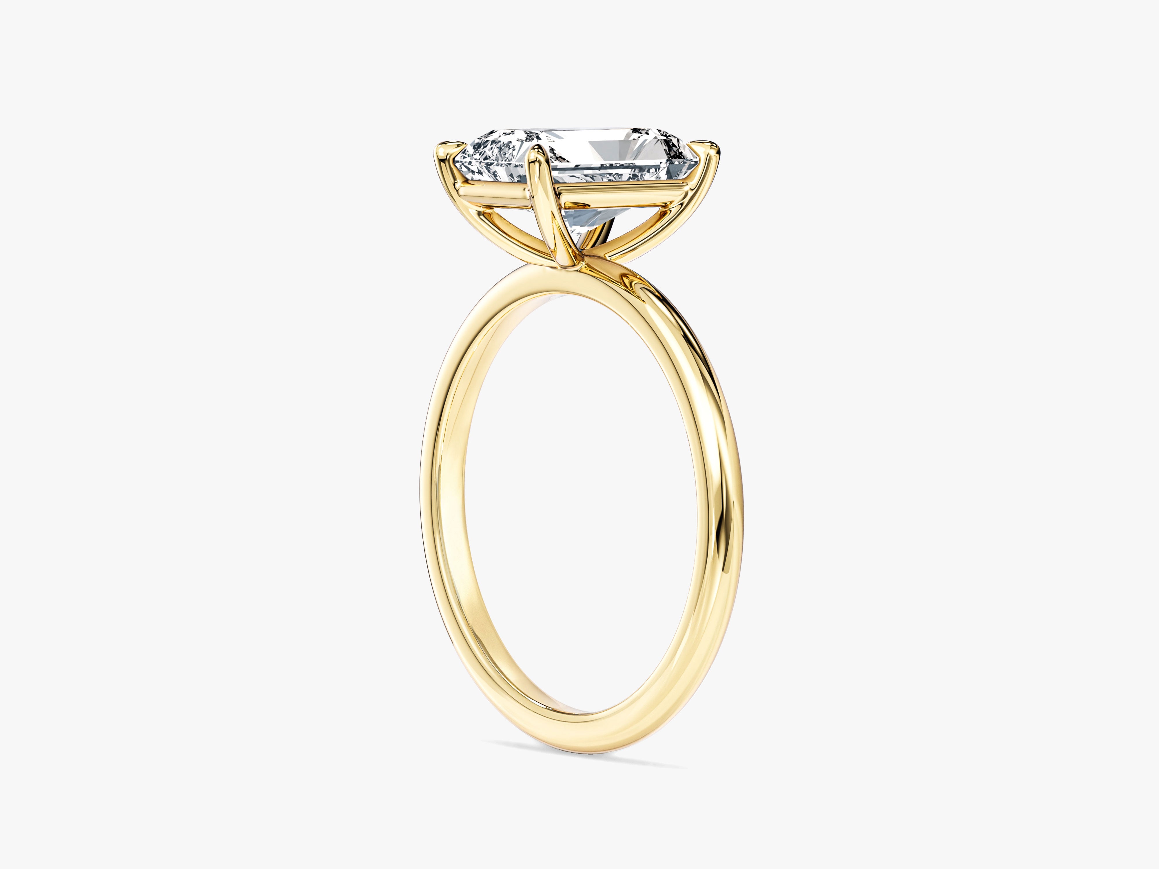 Radiant Cut Solitaire Moissanite Engagement Ring (2.00 CT)