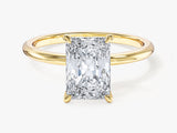 Radiant Cut Solitaire Moissanite Engagement Ring (2.00 CT)