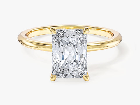 Radiant Cut Solitaire Moissanite Engagement Ring (2.00 CT)