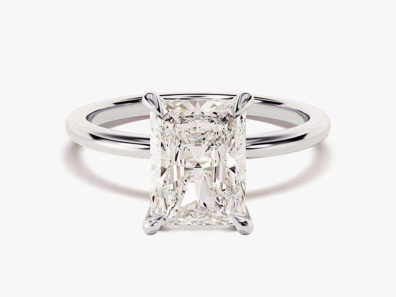Radiant Cut Solitaire Moissanite Engagement Ring (3.00 CT)