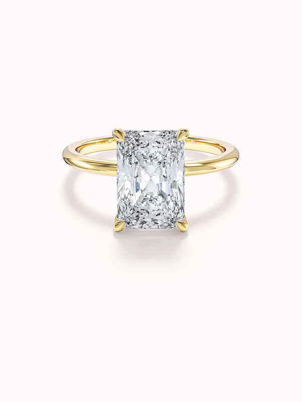 Radiant Cut Solitaire Moissanite Engagement Ring (3.00 CT)