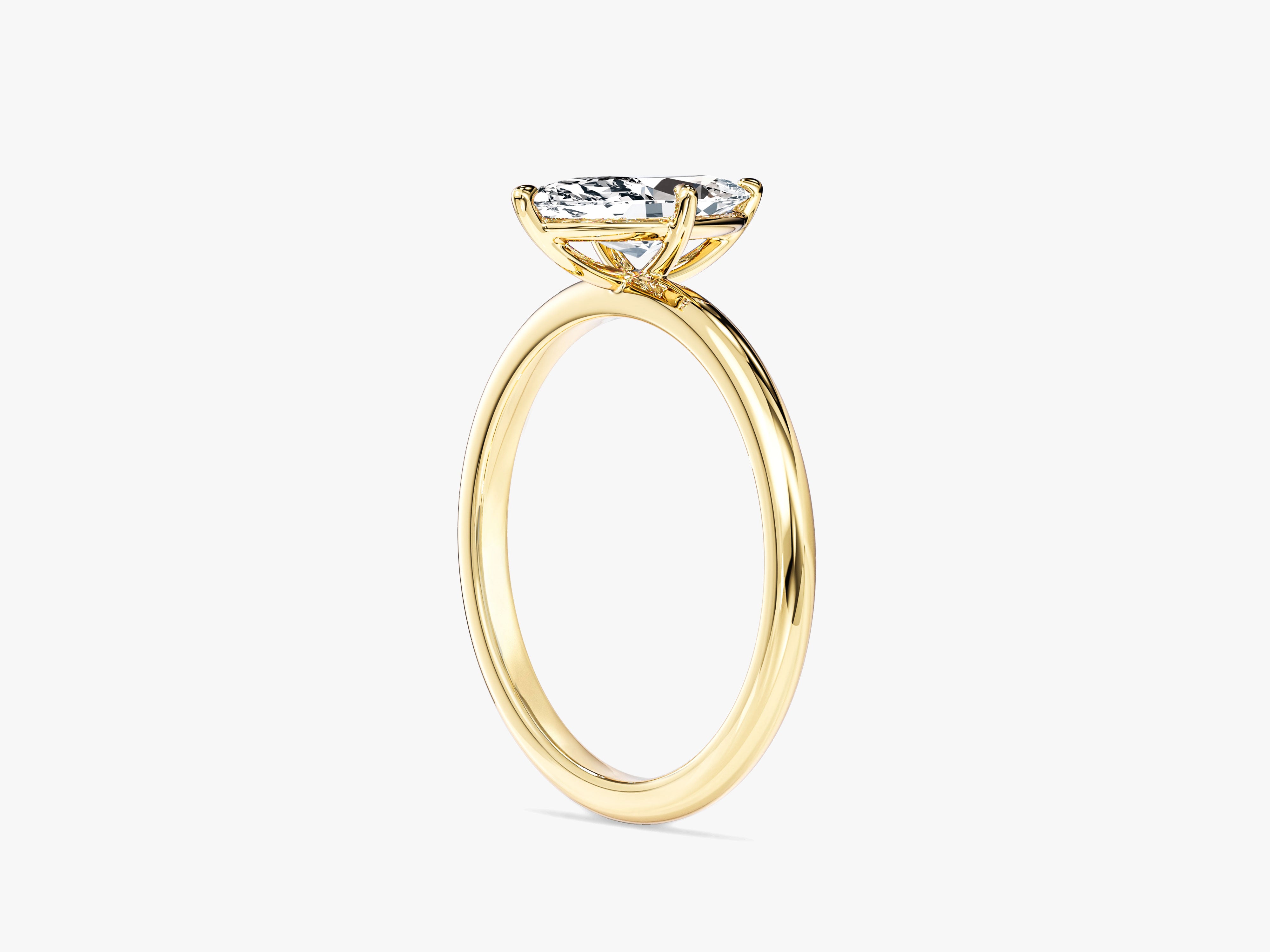 Marquise Cut Solitaire Lab Grown Diamond Engagement Ring (1.00 CT)