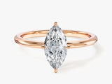 Marquise Cut Solitaire Lab Grown Diamond Engagement Ring (1.00 CT)