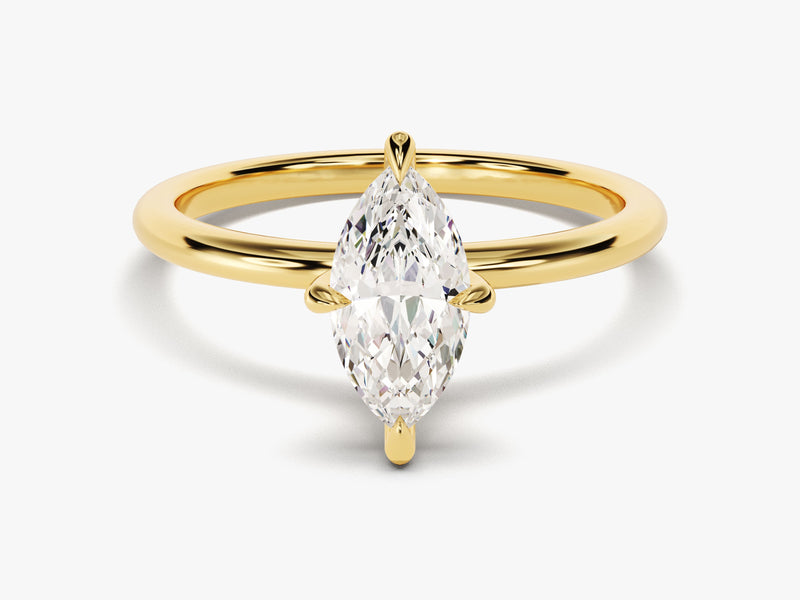 Marquise Cut Solitaire Lab Grown Diamond Engagement Ring (1.00 CT)