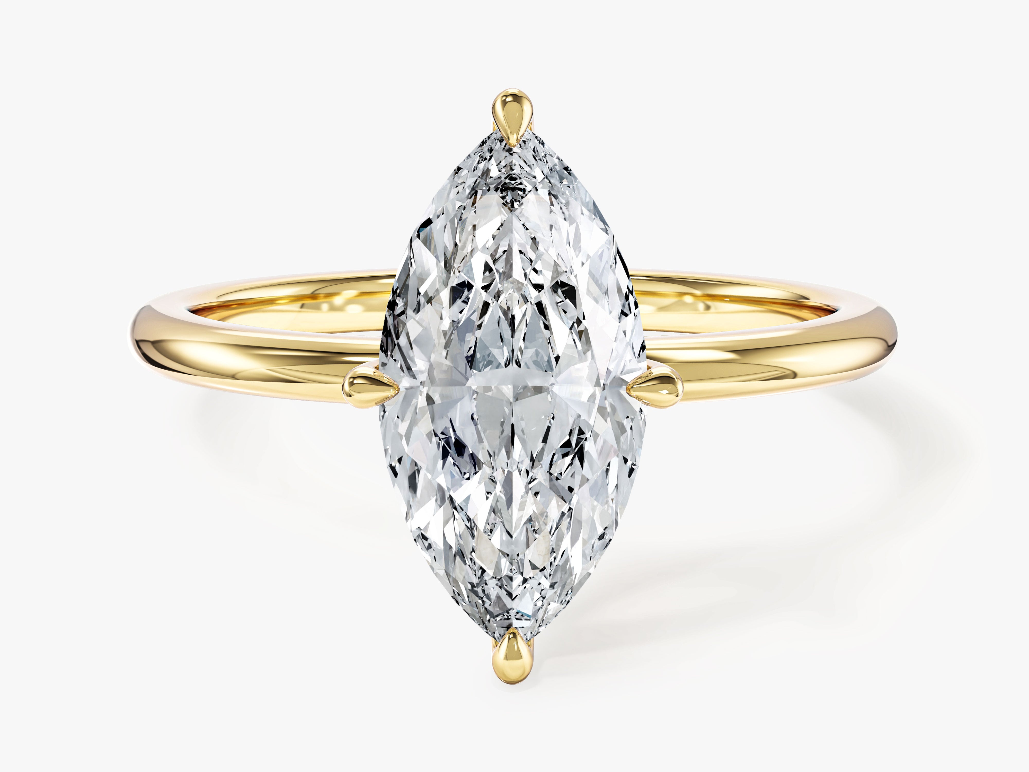 Marquise Cut Solitaire Lab Grown Diamond Engagement Ring (2.00 CT)